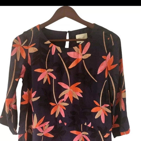 Sezane Robe Dalila Dress in Petal Print Viscose Womens Size 34 US 2 New NWT - Picture 3 of 10